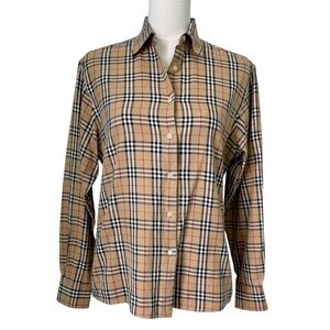 BURBERRY | Classic Plaid Button-Down Shirt Sz 8